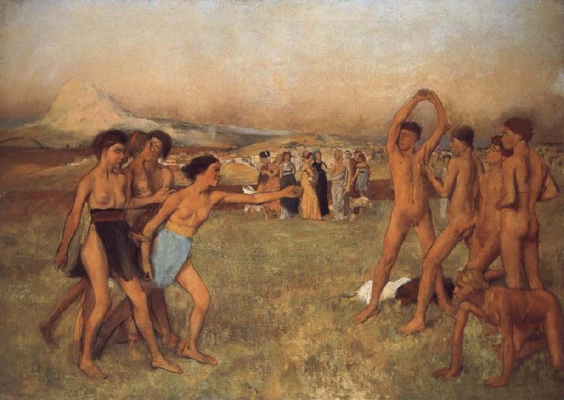 Germain Hilaire Edgard Degas Young Spartans Exercising